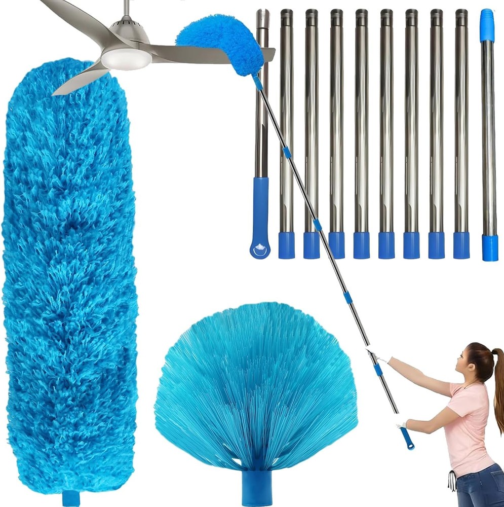 20+ Ft High Reach  & Cobweb & Corner Brush Duster -