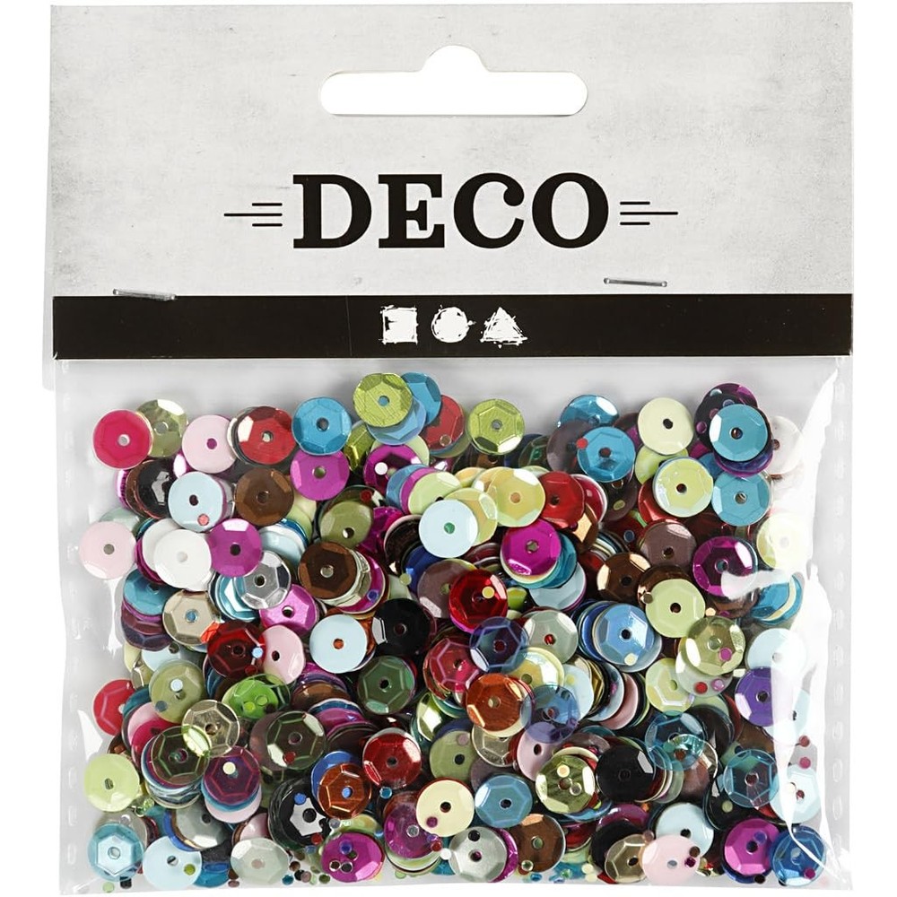 Round Sequins, D: 6 mm, 10 g