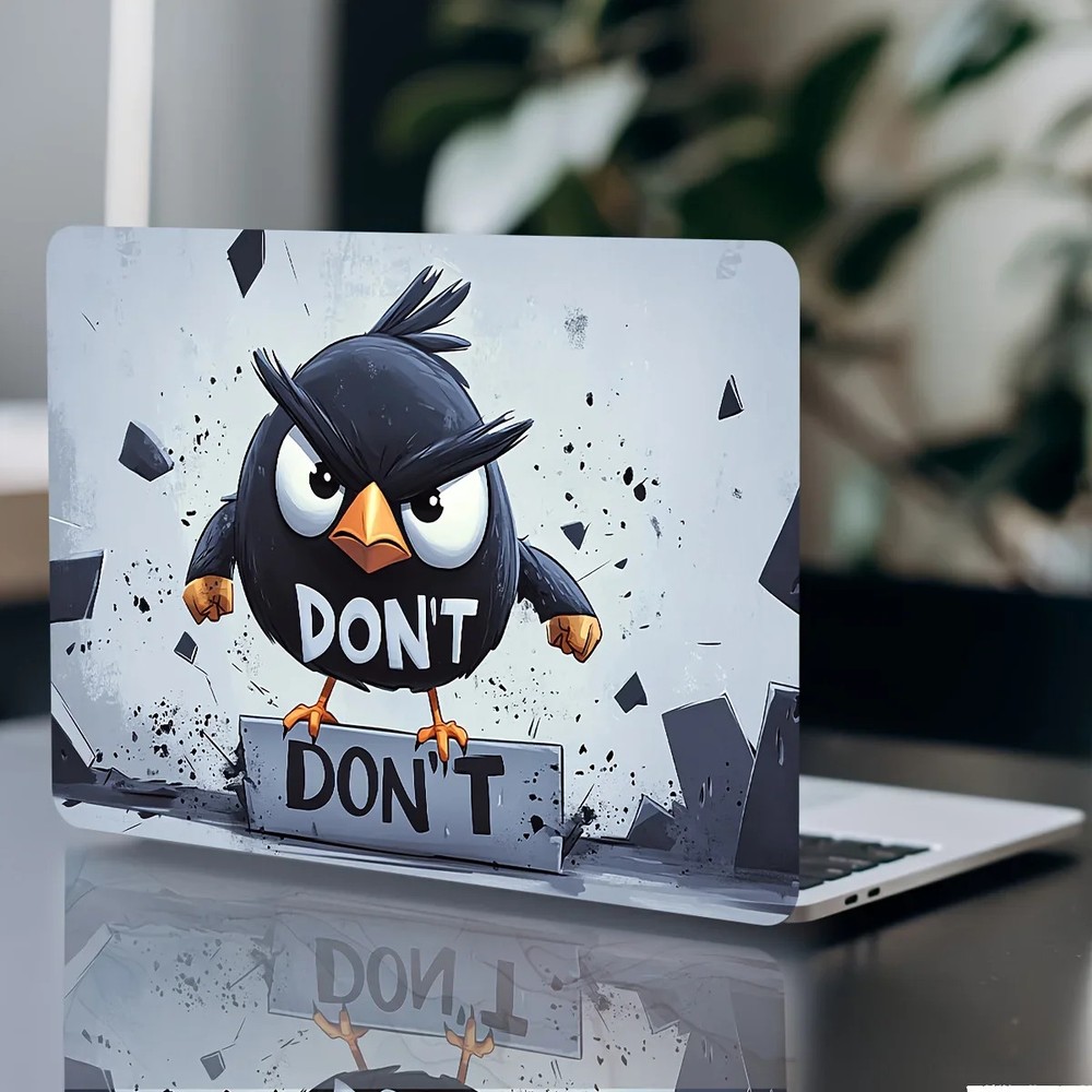 2Pack Patterned Bird Art Laptop Sticker Case Universal Scratch Resistant Sticker