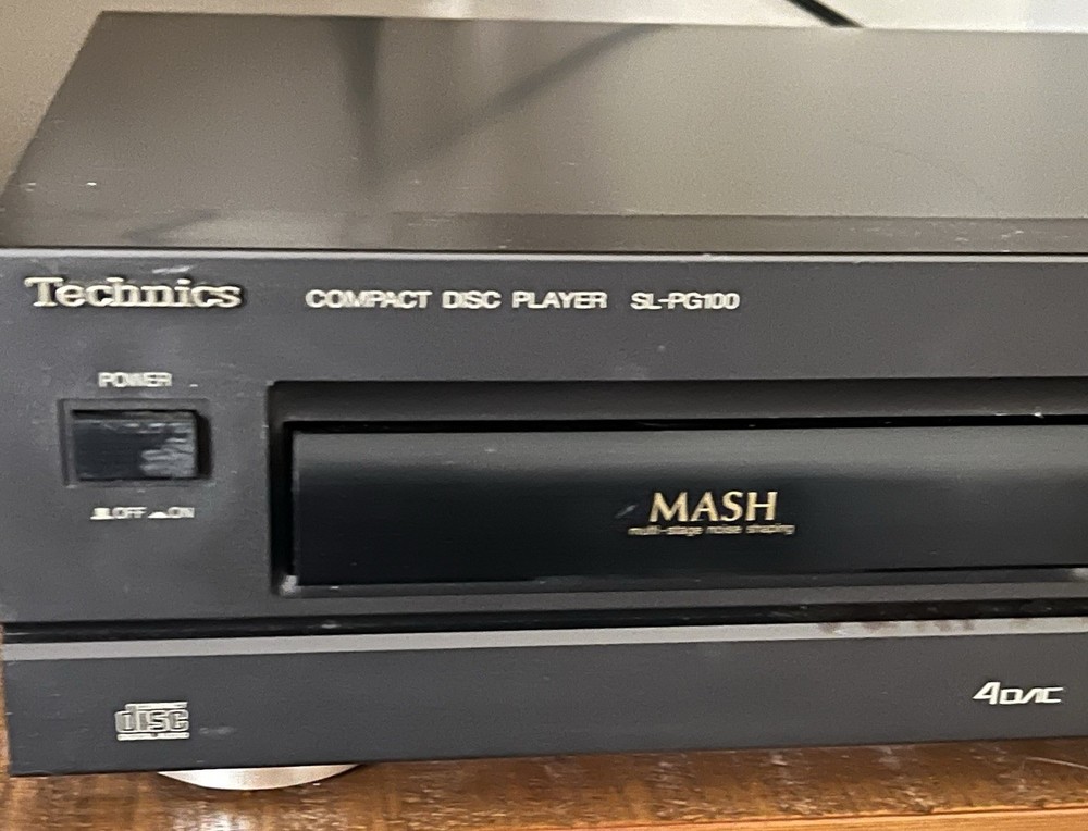Vintage Technics SL-PG100 CD Player Working See Video