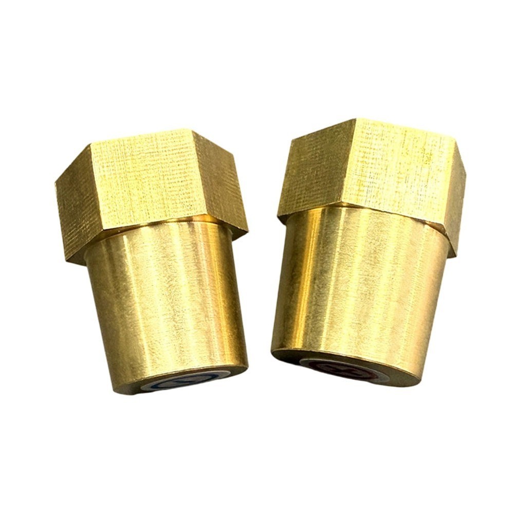 Brass Battery Terminals 2PCS with Compact Threads No Missing Teeth Design