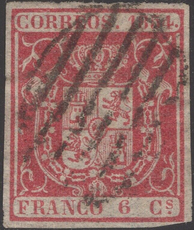 1854 SPAIN SC#32Ad used  VF