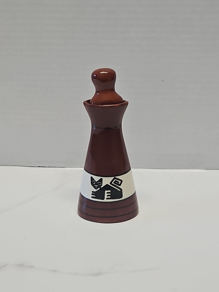 NEW-LOS REYES PERUVIAN Pottery/Ceramic Cat Design