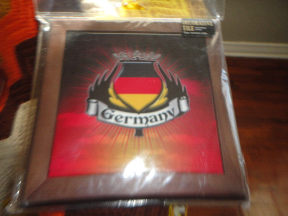 Custom Decorative Tile Germany framed OS in plastic