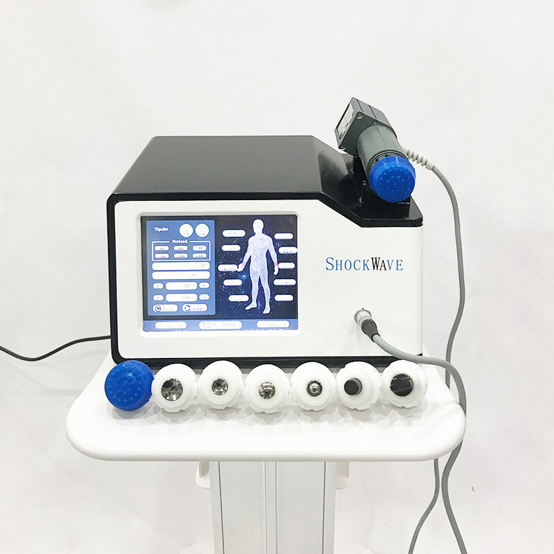 electromagnetic shock wave therapy equipment body pain removal ED machine 7 tip