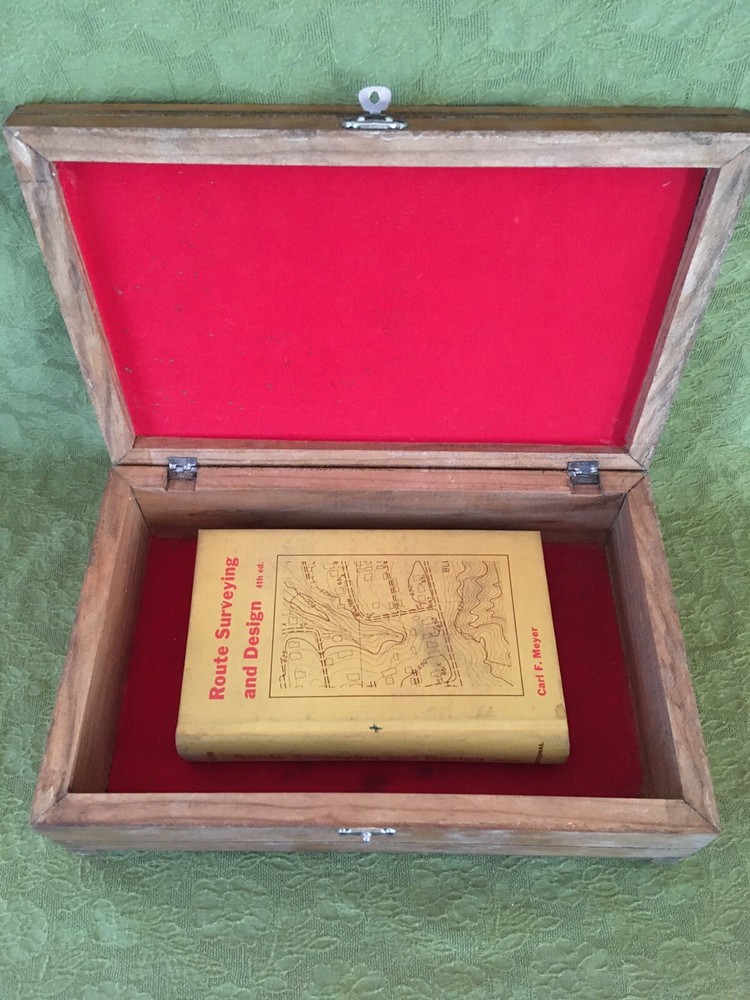 Hardwood Handmade Red Velvet Lined Box.