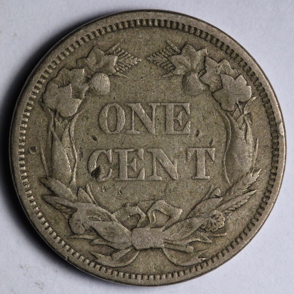 1858 SL Flying Eagle Cent Penny FINE/VF E121 STAR