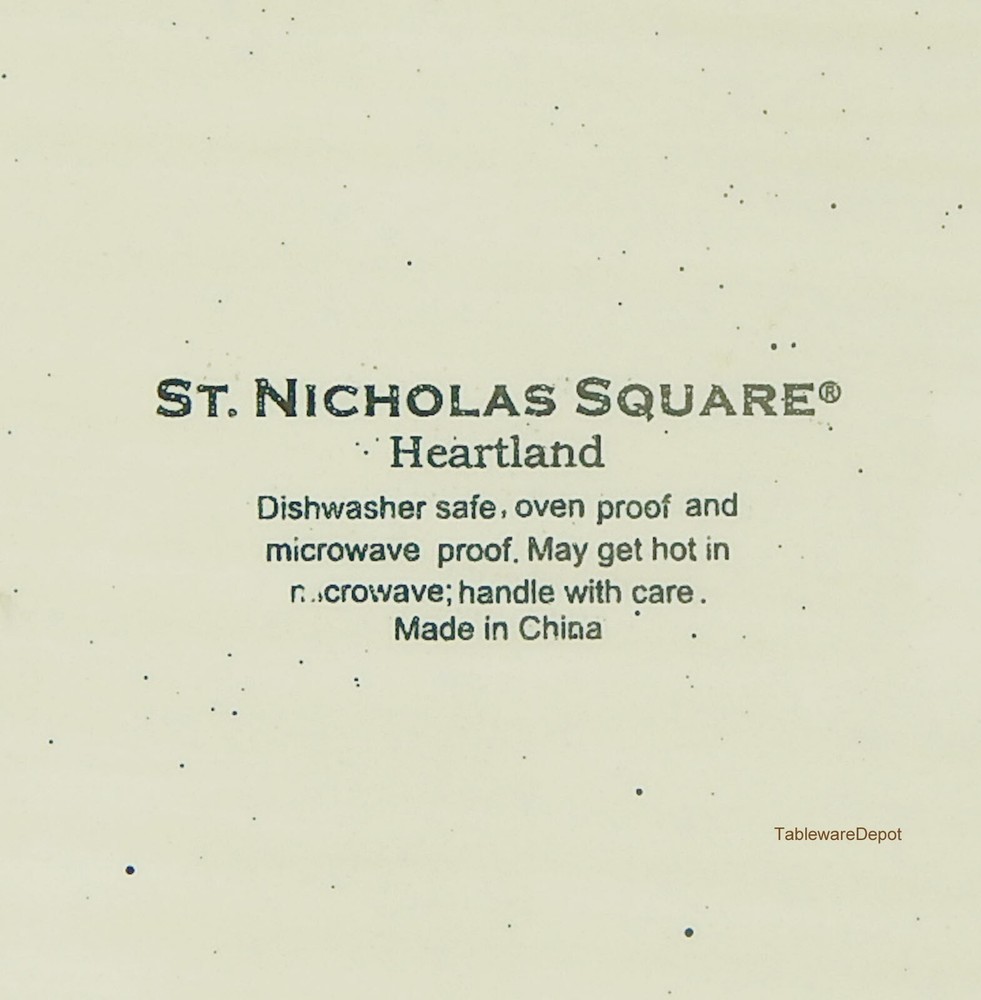 St. Nicholas Square, HEARTLAND, 15" Rectangular Tray, MINT/UNUSED Condition!