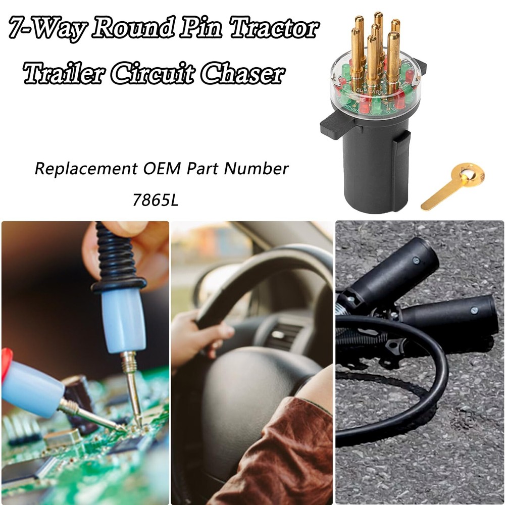 7-way tractor plug tester. Trailer light tester. Tracker alt for tractor-trailer