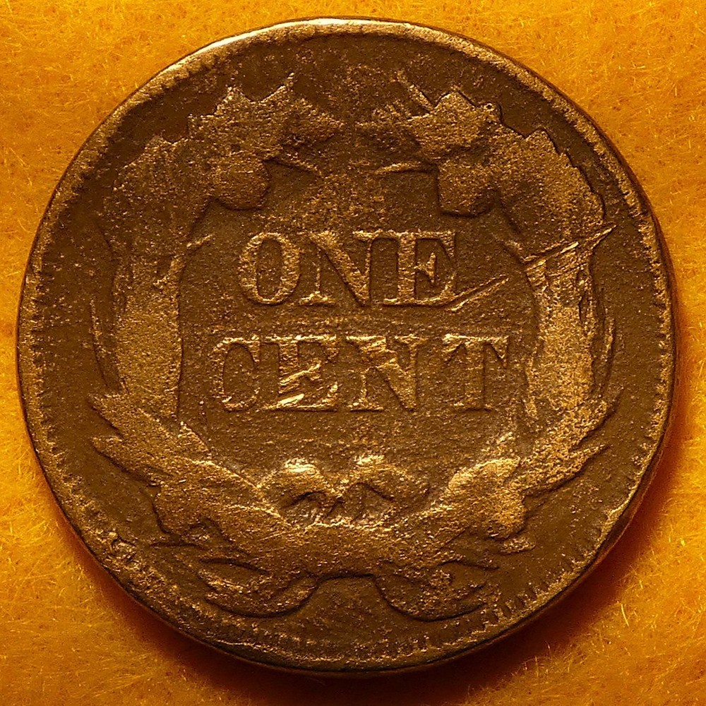 1857 Flying Eagle Cent with some nice feather details showing