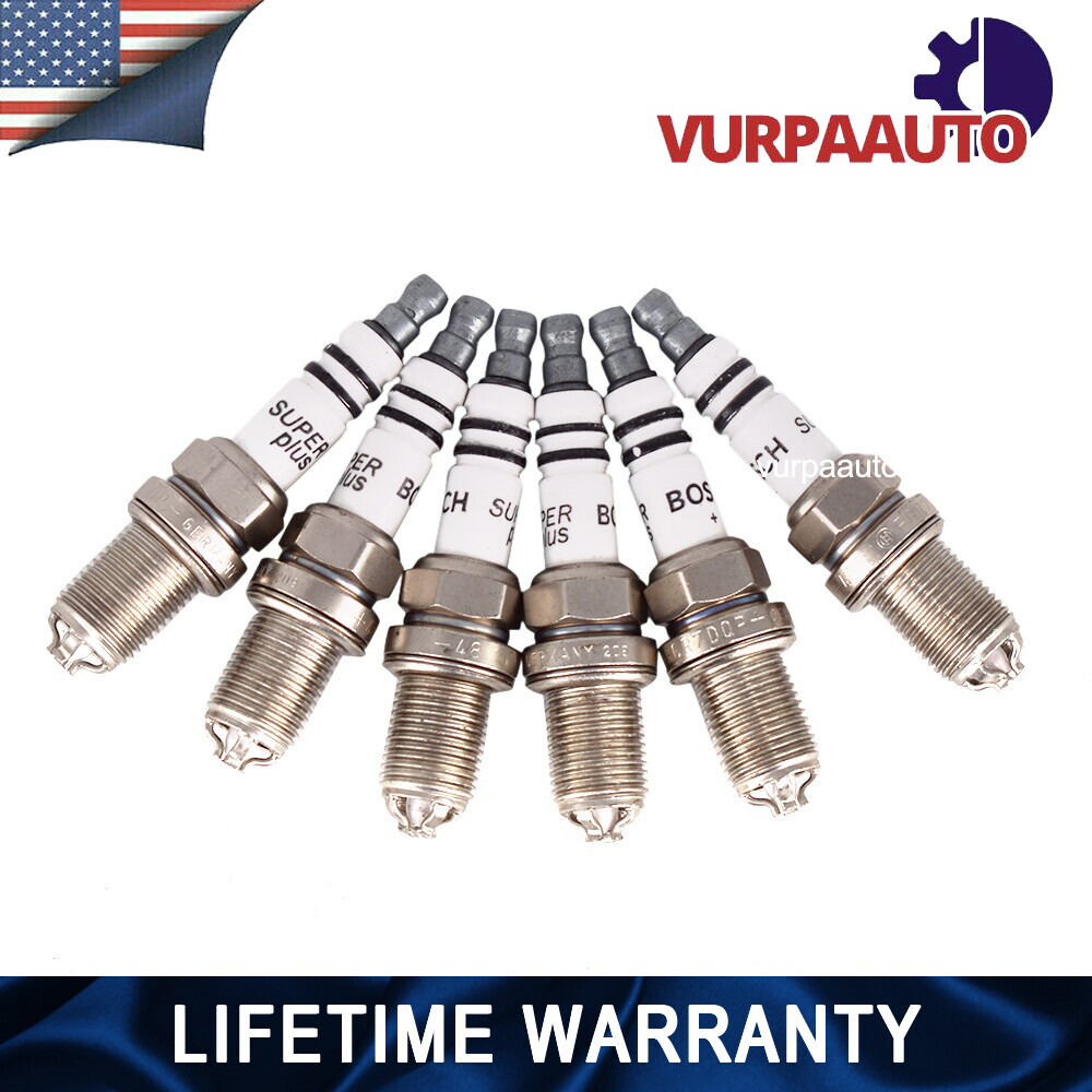 6pcs BOSCH 0242236562 For BMW Spark Plugs Platinum+4 4417 E39 E46 E83 E36 E53 US