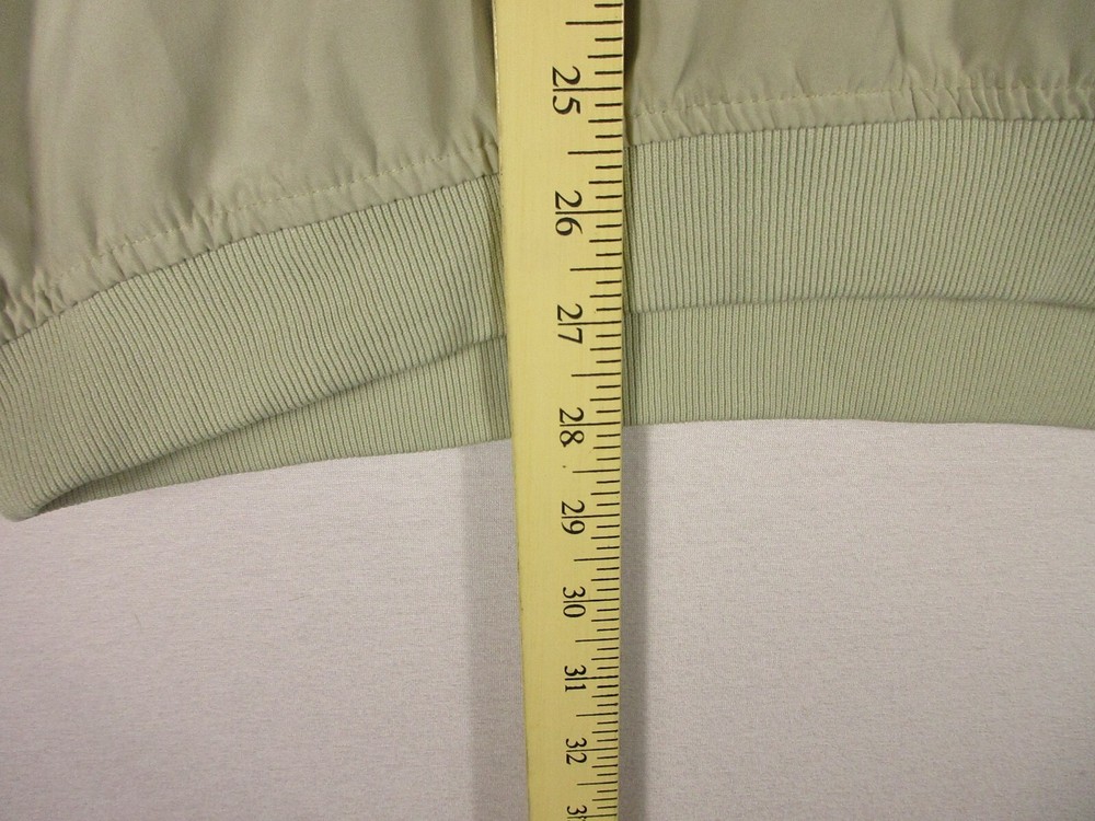 Ashworth Mens Pullover Golf Jacket Embroidered V-Neck Long Sleeve Size M Green