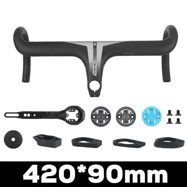 Carbon Road Bike Integration Handlebar Full Internal Cable with Computer Holder