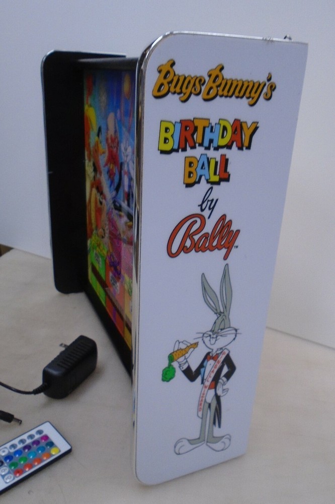 Bally Bugs Bunny Birthday Bash Pinball Head LED Display light box