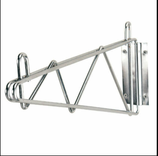 ADVANCE TABCO SB-14 BRACKET 14" DEEP WALL MOUNTED SHELF CHROME SINGLE 1014984
