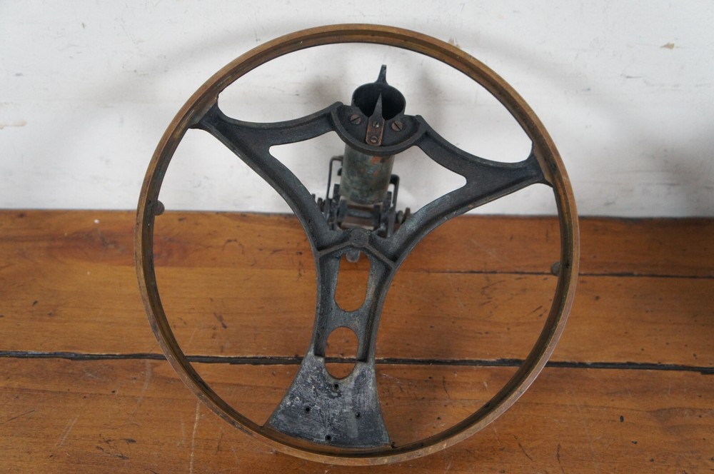 Antique Lord Kelvins Azimuth Mirror Nautical Navigation Prism Circle & Case