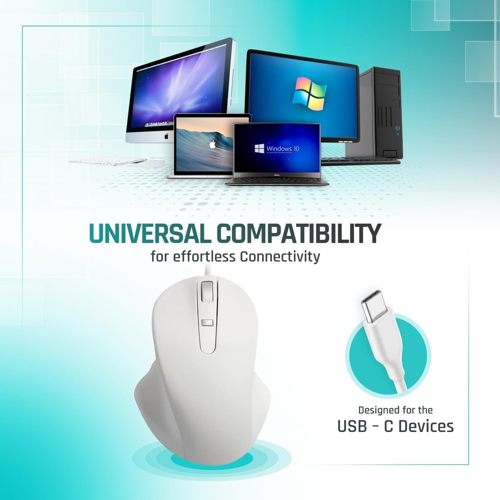 Matias USB-C PBT Mouse White