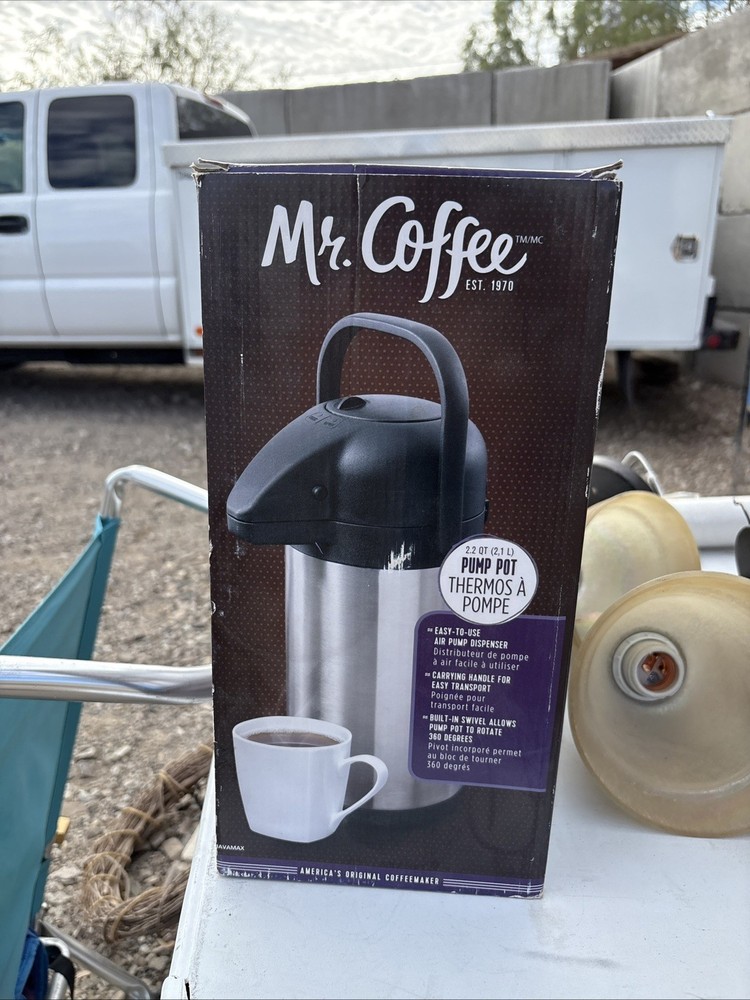Mr. Coffee 2.2 Qt Pump Pot (NEW)