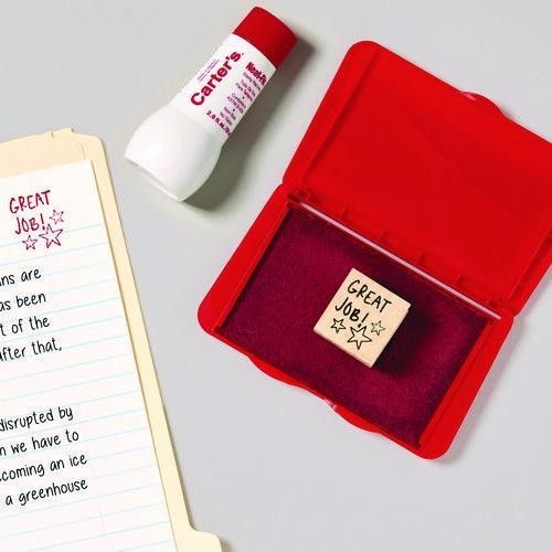 Carter's Neat-Flo Stamp Pad Inker, 2 oz Bottle, Red