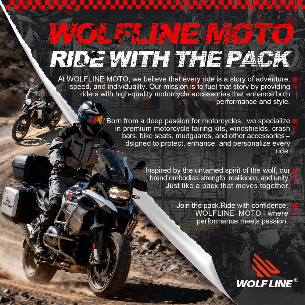 WOLFLINE Windshield Protector for Kawasaki Z650 2020-2024 ABS Windscreen