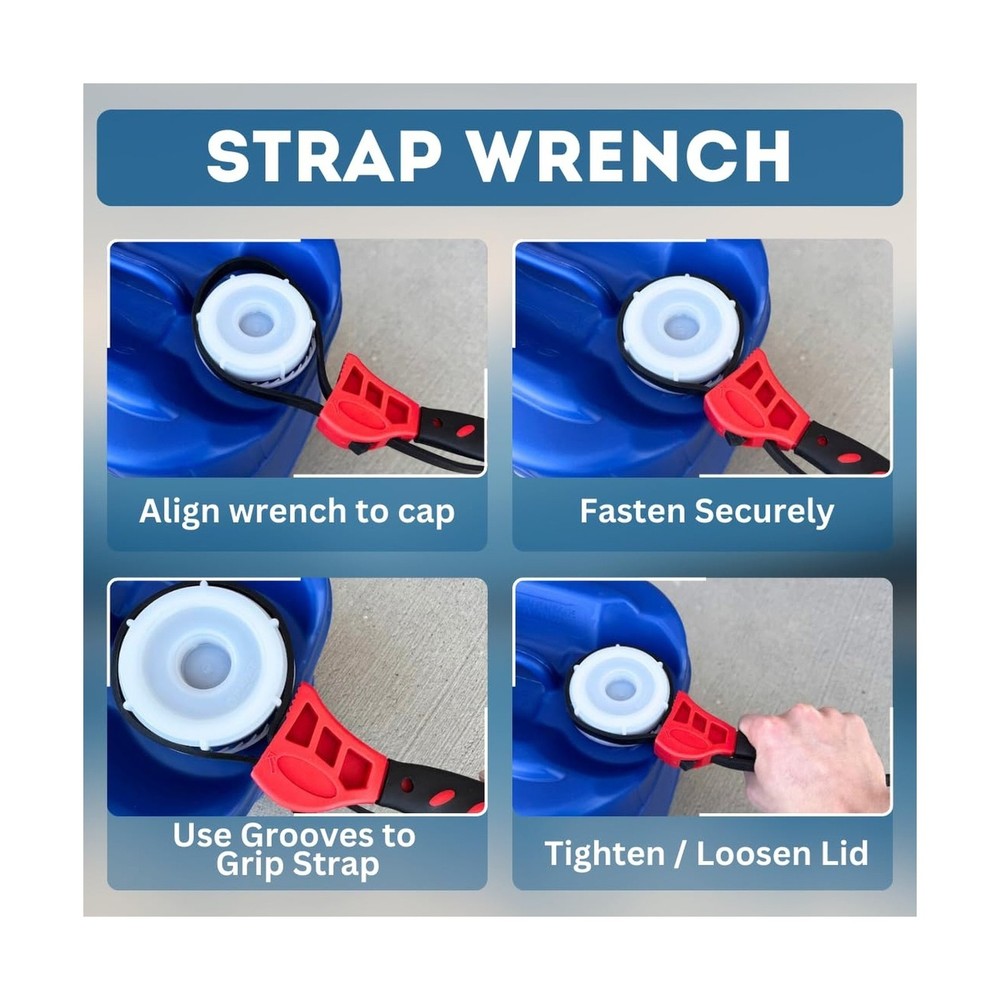 5-Gallon Stackable Water Storage Containers, Water Treatment,5 Gallons Each w...