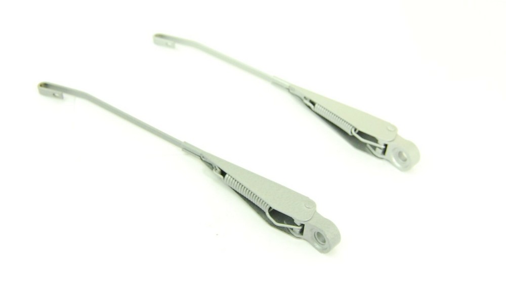 Left & Right Wiper Arm Silver Fits Volkswagen Type1 Bug & Super Beetle