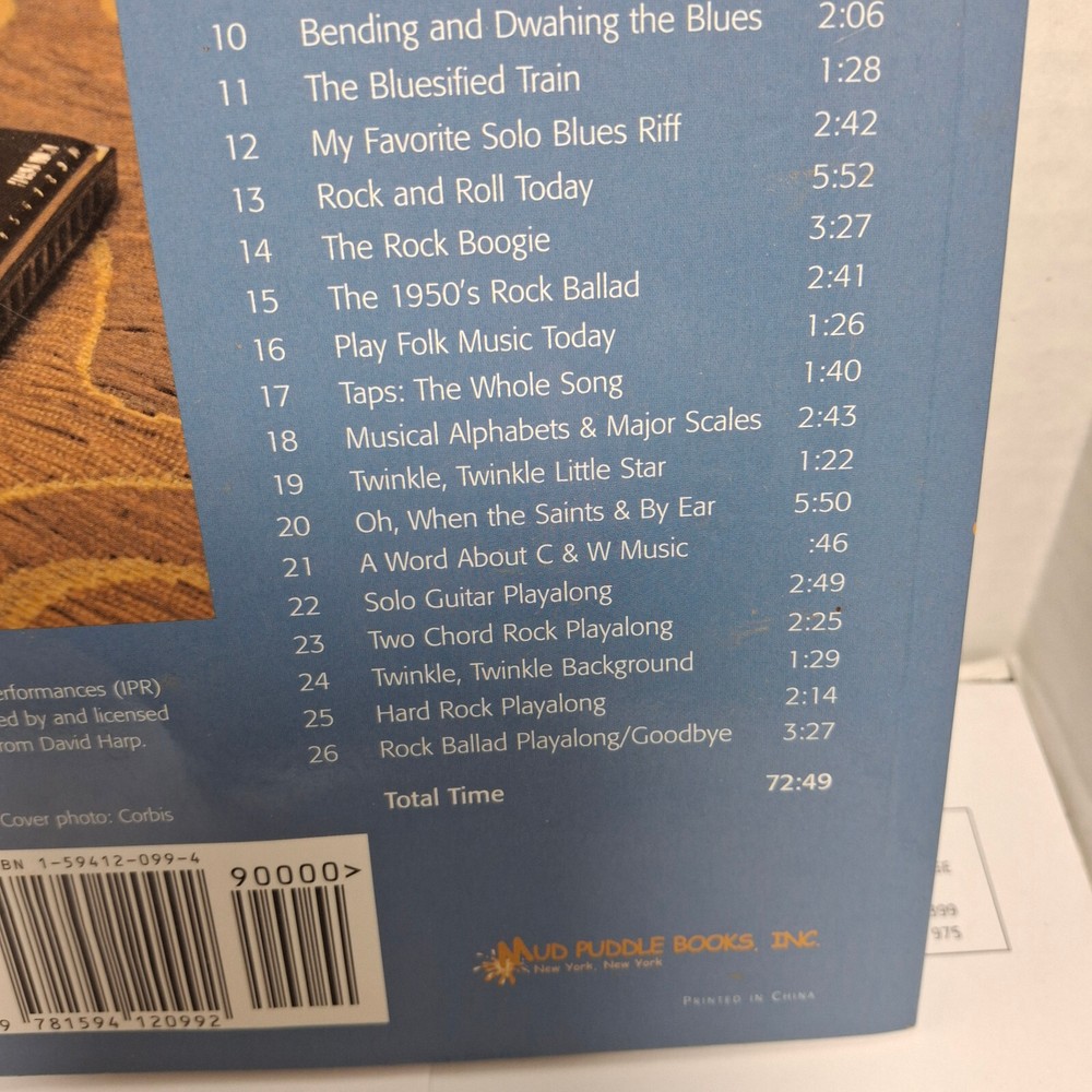 Mud Puddle Books Harmonica Instruction Book & CD" Play the Harmonica Today "2005