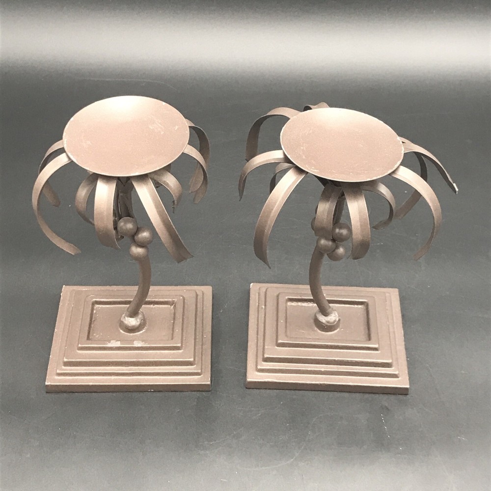 Elements Palm Tree Tiki Candle Holders