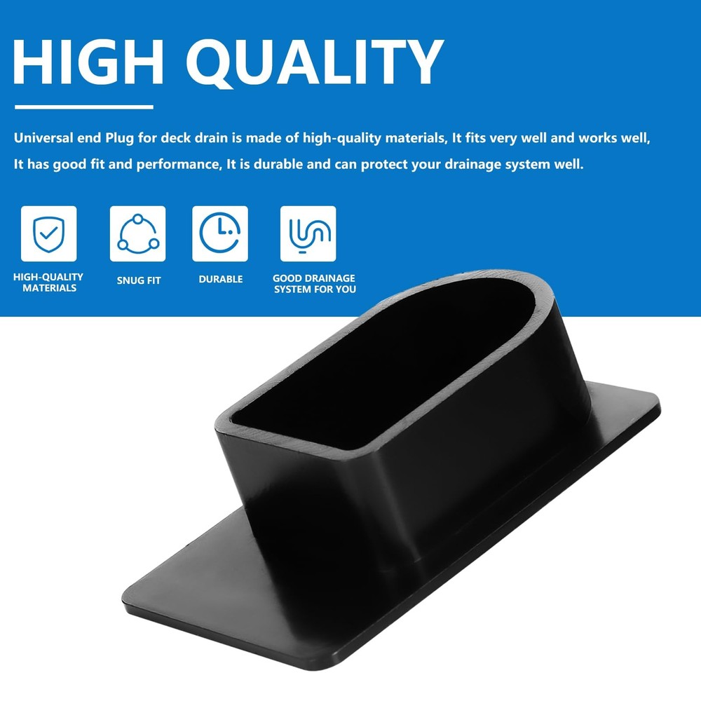 DEP Universal End Plug for Stegmeier Frontier Deck Drain Pool Channel Caps