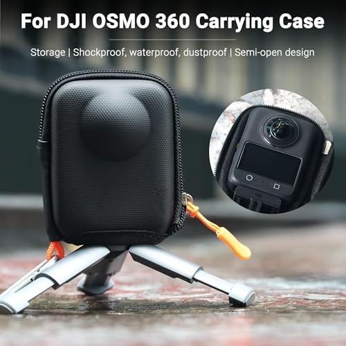 Osmo 360 Case for DJI Osmo 360 Accessories, with Screen Protector(2set), Hard
