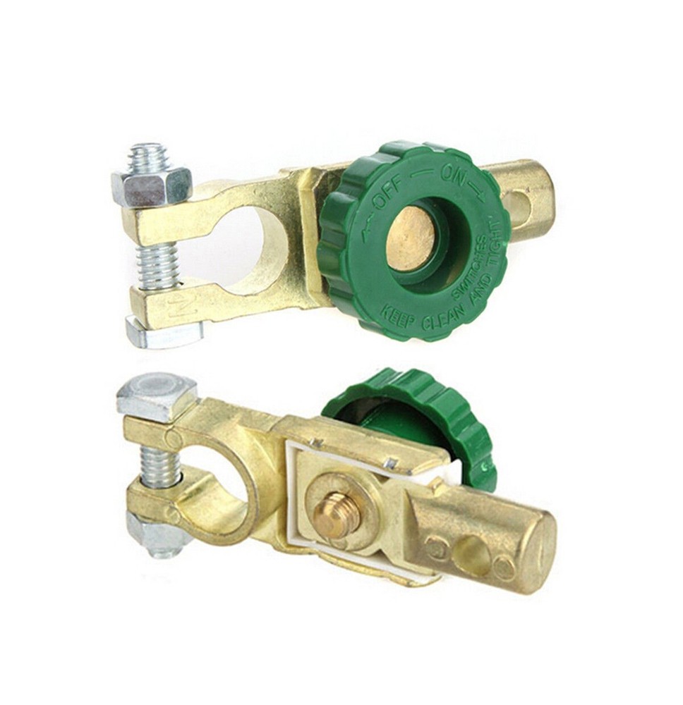 Lot 2 Car Battery Link Terminal Quick Cut-off Disconnect Master Kill Shut Switch