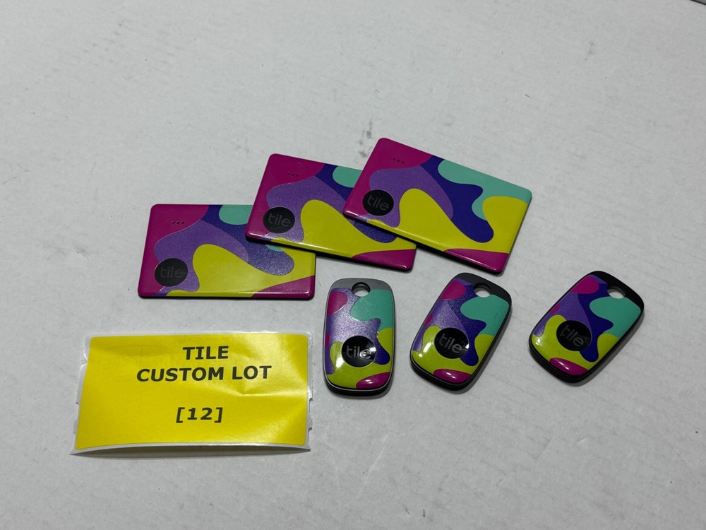 [6-PACK] TILE PRO / SLIM BLUETOOTH TRACKER ITEM FINDER - CUSTOM LOT [12]
