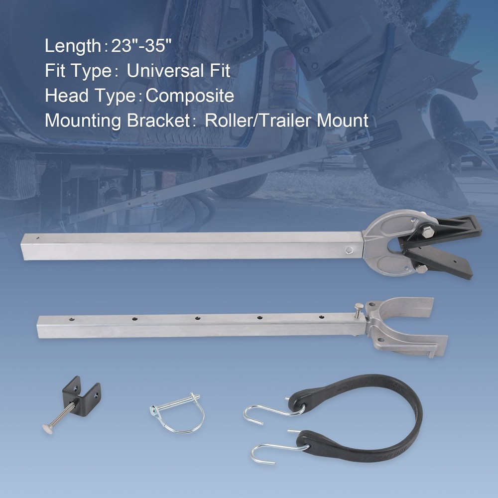 23-35" Adjustable Transom Saver 400-RB Composite Head Holds Engine NEW
