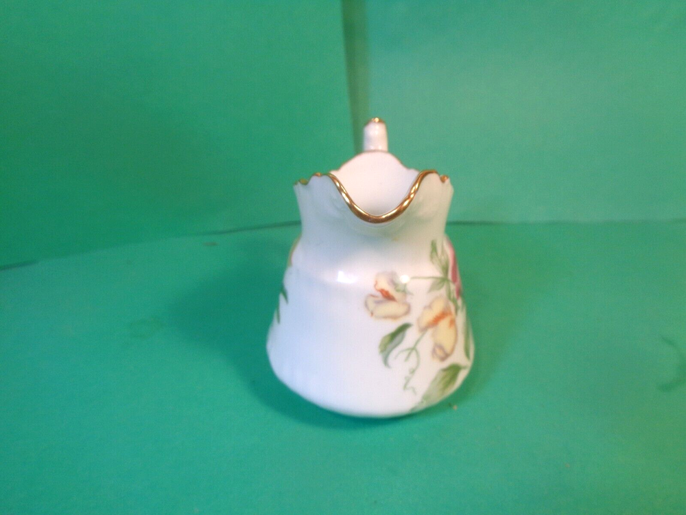 Mini Sugar Bowl & Creamer, Floral Pattern, Hammersley & Co, England (Used/EUC)