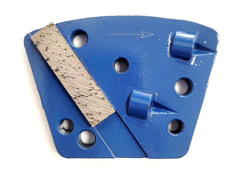 3PK Double Quarter Round PCD Grinding Disc With One Segment - Counter Clock
