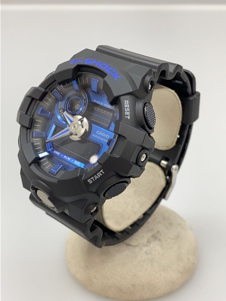 CASIO Quartz Watch G-SHOCK / Digital-Analog / Rubber / Blue / Black