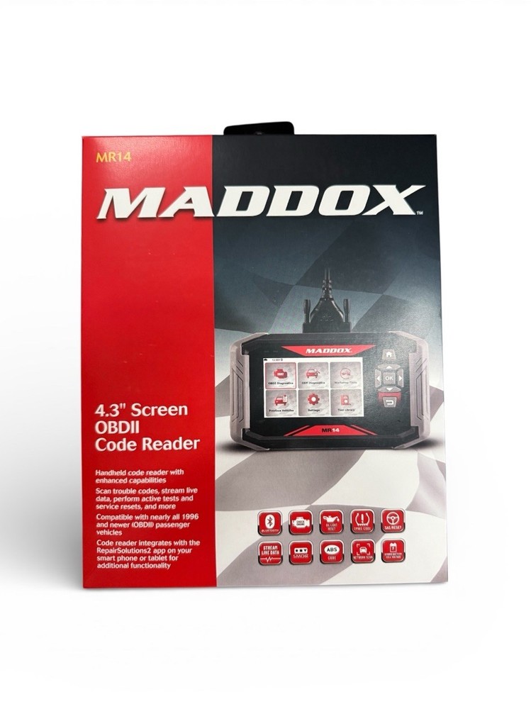 MADDOX MR14 ADVANCED 4.3" SCREEN OBDII CODE READER BLUETOOTH (70837) NEW SEALED