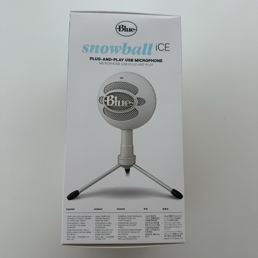 Logitech for Creators Blue Snowball iCE USB Microphone - White