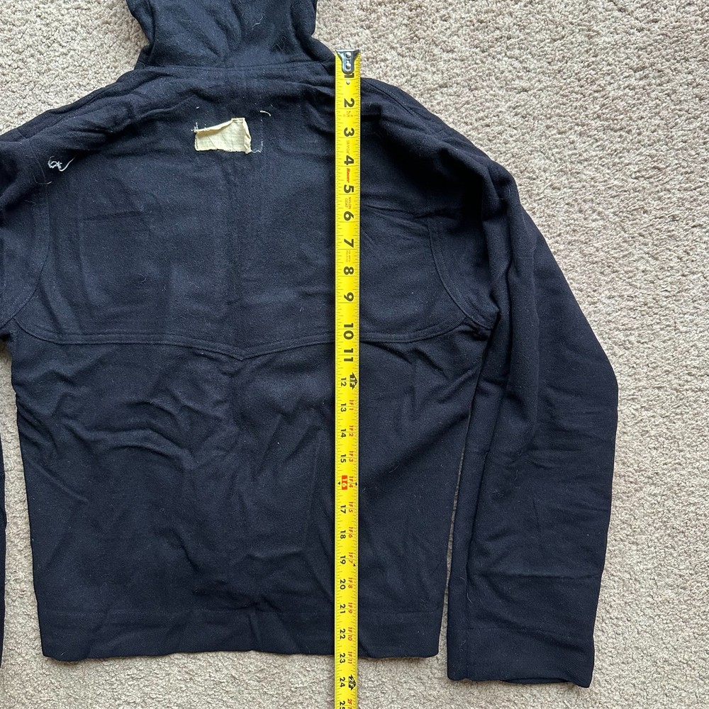 US Navy Uniform Coat Mens Small Vtg 100% Wool Navy Blue Cracker Jack