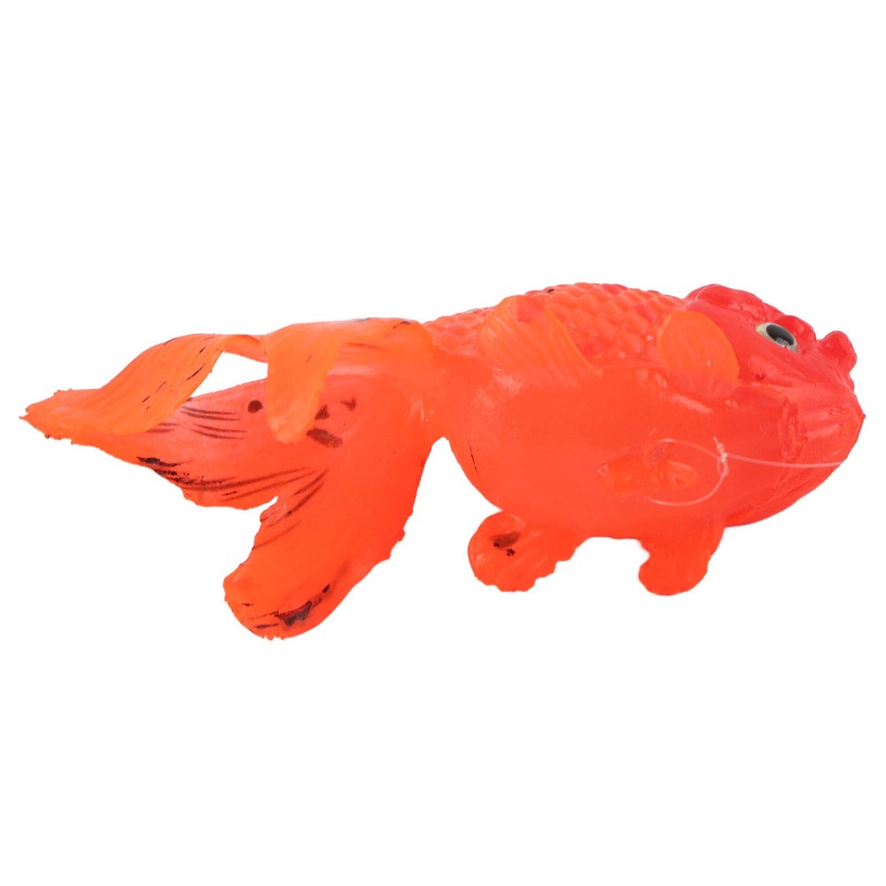 Artificial Fish Glowing Effect Silicone Simulation Gold Fish For Fish Bowl
