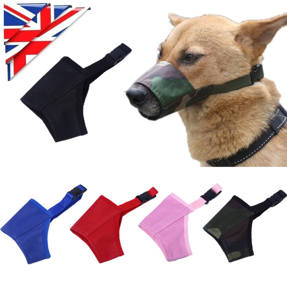 Small Dog Safety Muzzle Muzzel Adjustable Biting Barking Chewing Small Medium ☽