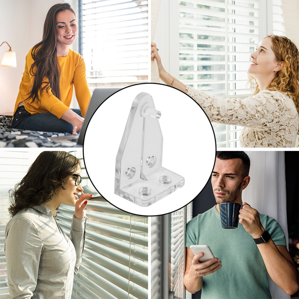 20 Pcs Blind Hold Down Bracket Door Blinds Bottom Bracket Bottom Shutter Hooks