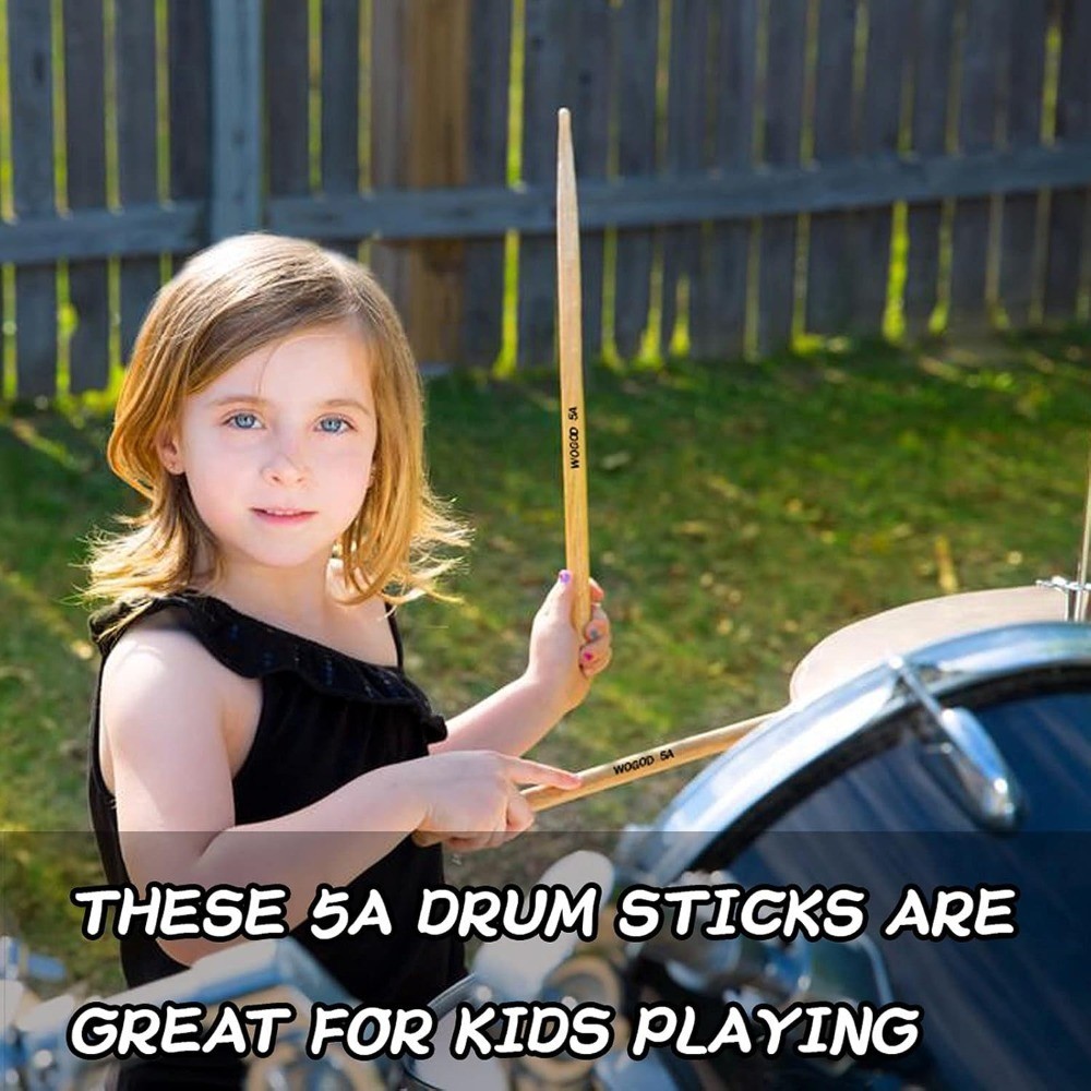 Maple Wood Drum Sticks for Drummers Two Pair