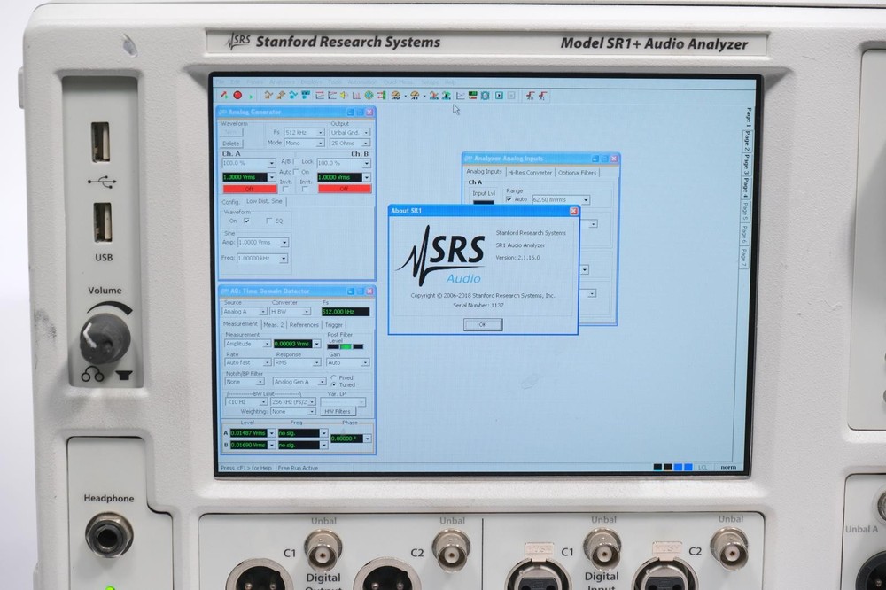 Stanford Research Systems SR1+ Audio Analyzer