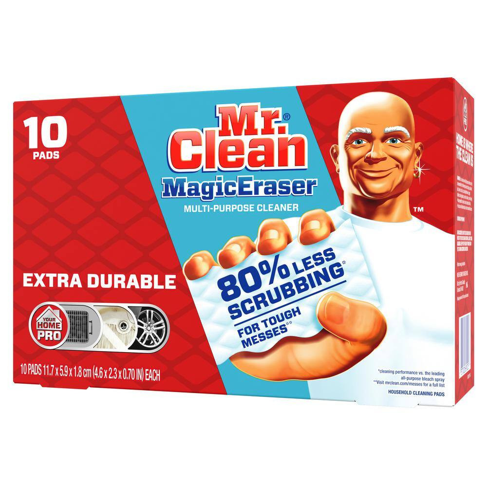 Extra Durable Magic Erasers Multi-Purpose Cleaning Sponge (10 Count, Multi-Pack