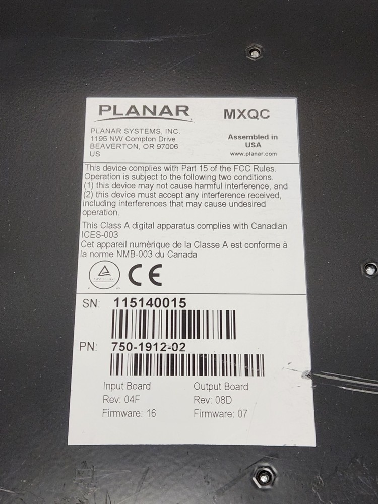 PLANAR MXQC CLARITY MATRIX QUAD CONTROLLER (750-1912-02)