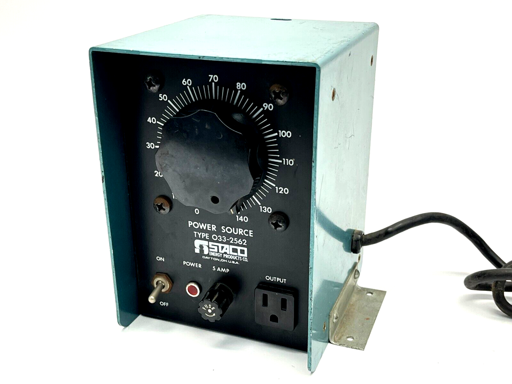 STACO 033-2562 Variable Transformer 5A 0-140V