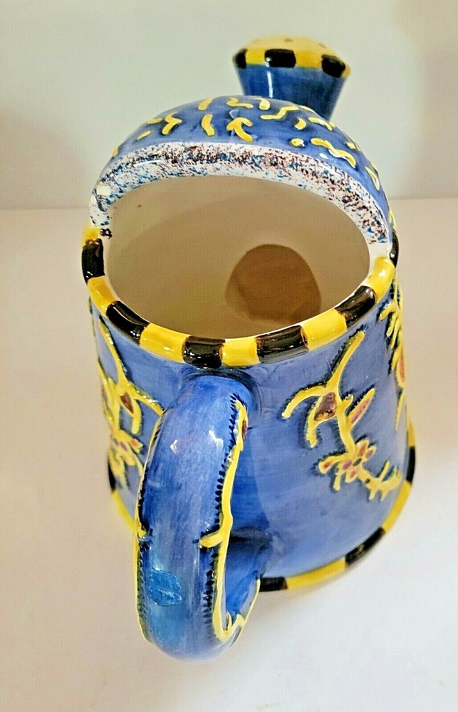 CERAMIC SPRINKLER BLUE & YELLOW