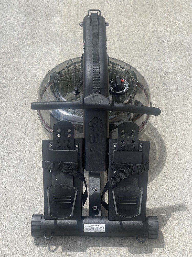 NEW LIT METHOD WATER ROWER STRENGTH MACHINE, MISSING PARTS DAMAGED