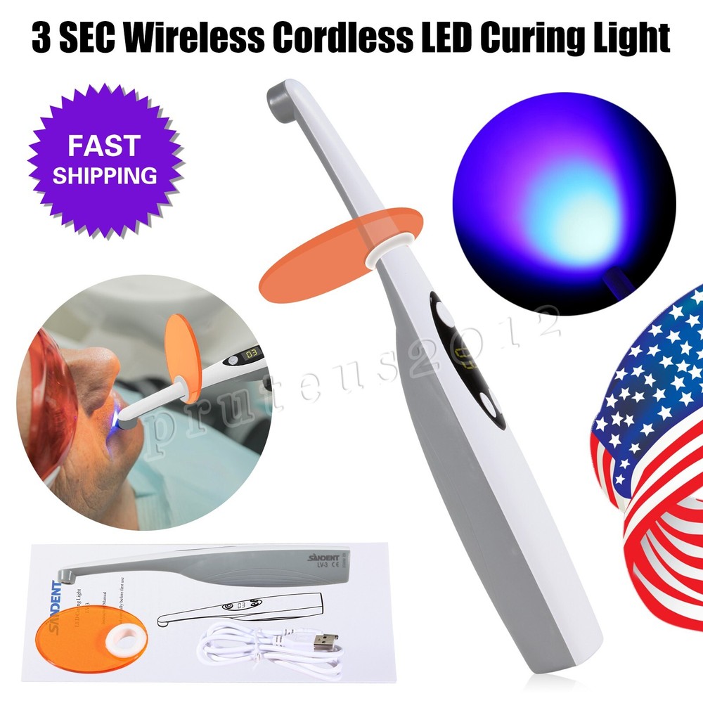 Dental Cordless Led Curing Light 3 Second iLED Cure Lamp Woodpecker Style